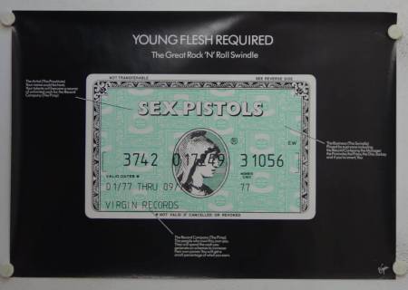 The Great Rock n Roll Swindle original release British soundtrack poster